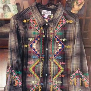 Pink Cattlelac dark plaid shirt